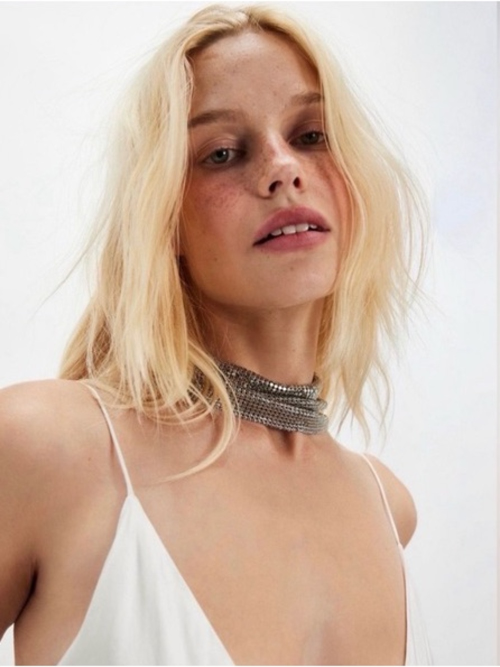 New🌟Free People- Dancefloor Choker-Silver